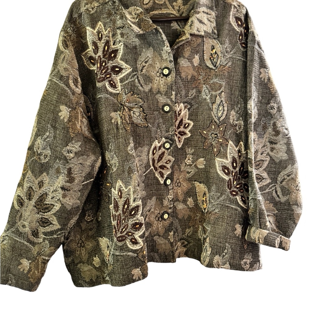 jacket/blazer tweed tapestry size 2x